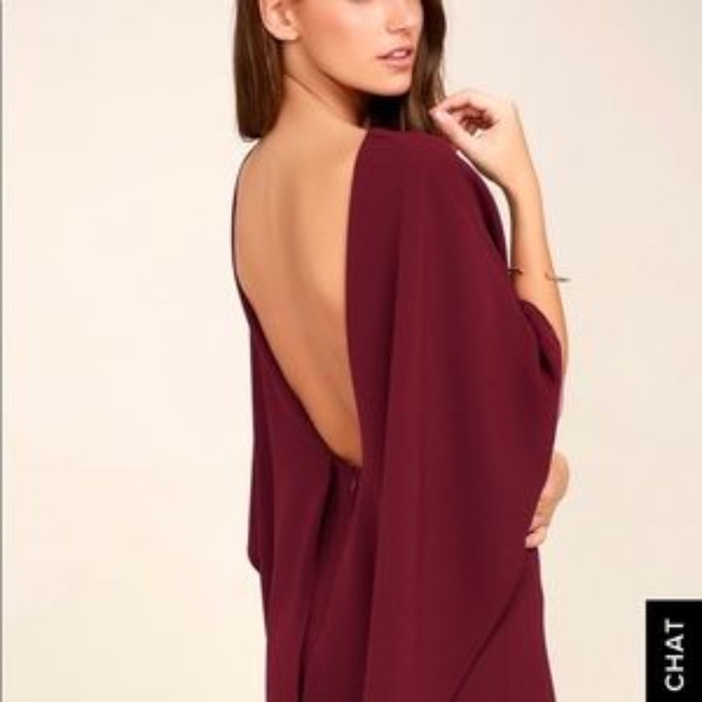 NWOT TEAL Lulu's backless mini dress